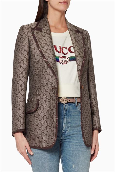 gucci blazer logo|Gucci blazer for women.